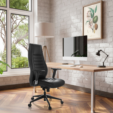 Офісне крісло / крісло керівника VITORO B штучна шкіра чорний hjh OFFICE