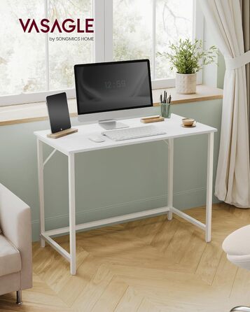 Комп'ютерний стіл VASAGLE 120x60x76 см, для офісу, спальні, вітальні, вінтажний колір, LWD039B01V1