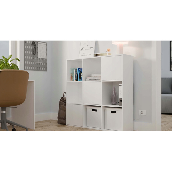 Стелаж TopEshop 110,5 см x 110,5 см x 30 см, білий