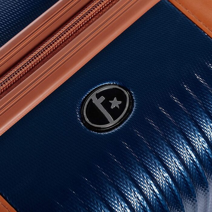 Набір валіз FERGÉ Milano з ABS-пластику, 3 предмети (ручна поклажа, L, XL), колір café