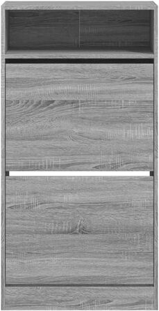 Взуттєва шафа vidaXL, сіро-сонома, 60x34x116 см, ДСП