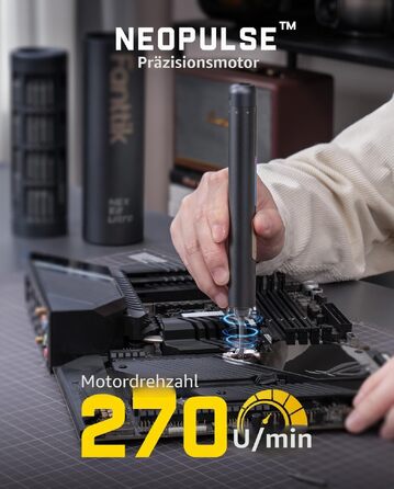 Набір мініатюрних викруток Fanttik E2 Ultra 50-в-1, електричний, 3.7V, 0.6Нм, для ремонту iPhone, ноутбуків, окулярів, годинників (сірий)