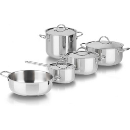 Набір каструль Barazzoni Cuocimania 9 предметів, сталь