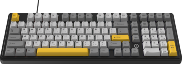 Дротова магнітна клавіатура Ajazz AK980 MAX Magnetic switches Black Grey Yellow (AK980-MAX-M-BGY)