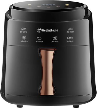 Фритюрниця Westinghouse 5,5 л з автоматичними програмами, сенсорним керуванням, Cool-Touch ручкою, макс. температура 210°C, чорна