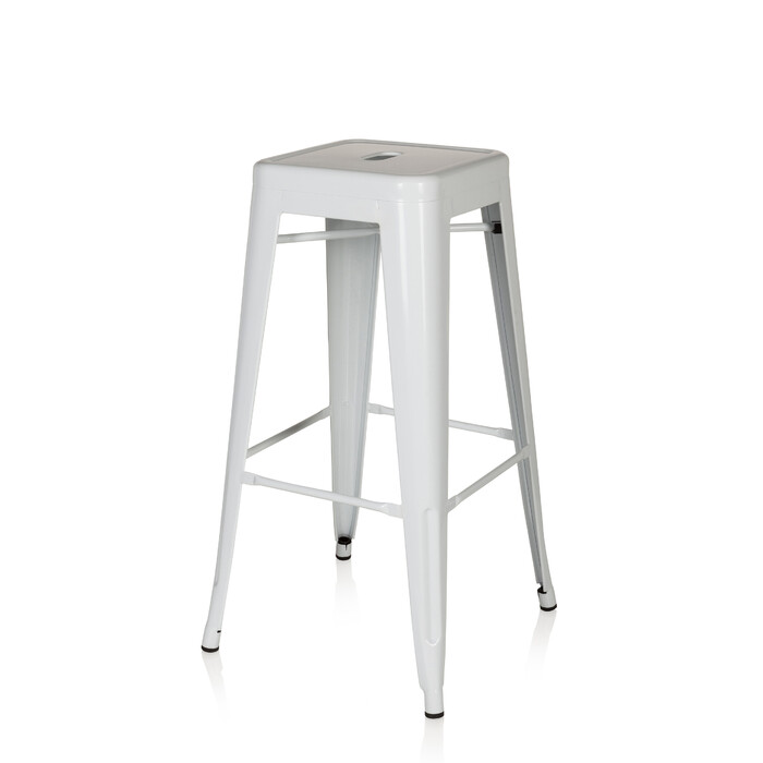 Барний стілець VANTAGGIO HIGH metallic білий hjh OFFICE