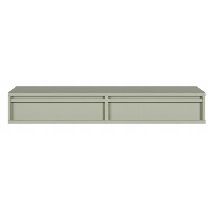 Тумба під умивальник Selsey у матових відтінках зеленого, 110 x 17 x 38,4 см