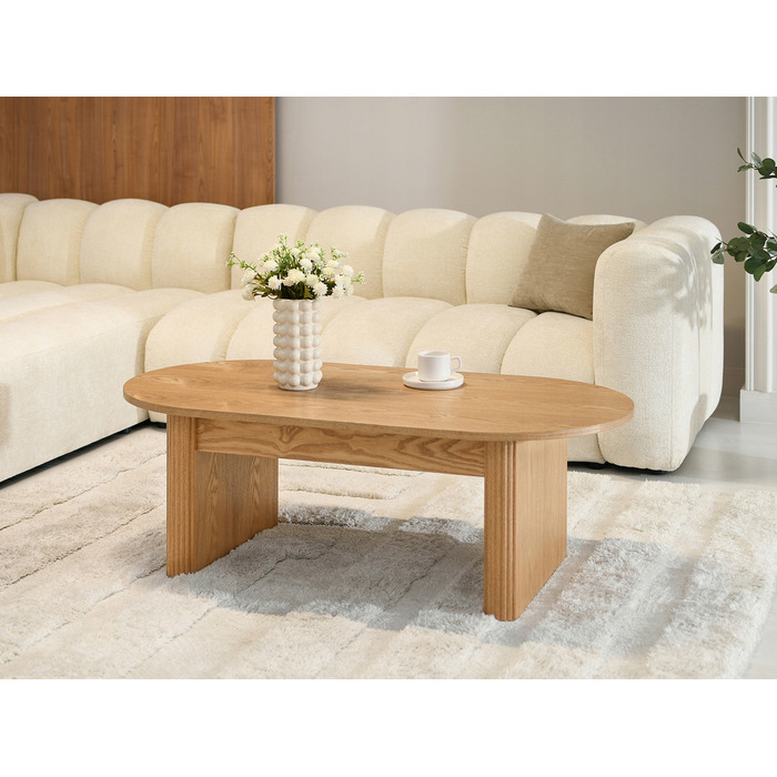 Журкавий стіл Mebel-Partner овальний, 120 x 60 x 42,5 см, колір дуб