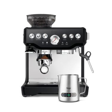 Кавомашина Sage The Barista Express з вбудованим млином та капучинатором – чорний трюфель