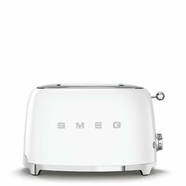 Тостер Smeg TSF01CREU Білий, 2 відділення, 6 рівнів підсмажування, функція розморожування та підігріву, 950 Вт