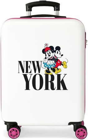 Дитяча валіза Disney Mickey & Minnie, кабінна, Нью-Йорк, біла