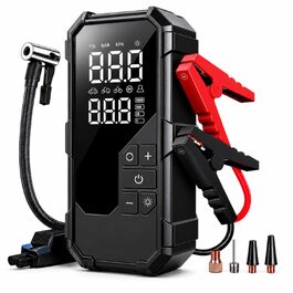 Пусковий пристрій (бустер) 8000A з компресором 150 PSI та Powerbank для бензинових та дизельних двигунів