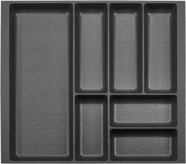 Вставка для столових приборів Orga-Box 2, антрацит, з текстурою Canvas, 461x509 мм, для шухляди Nobilia 60 см до 07/2012