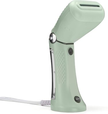 Ручний відпарювач для одягу Conair Power Steam Travel, компактний та складаний, 20 г/хв, з вішаком, для подорожей, зелений