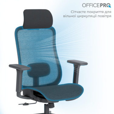 Крісло офісне OfficePro Wave OC670-B-B-B