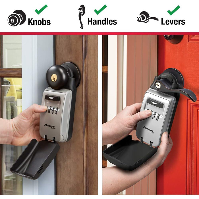 Захисний металевий бокс для ключів Master Lock 5415D, стіновий сейф з кодовим замком, цинковий сплав