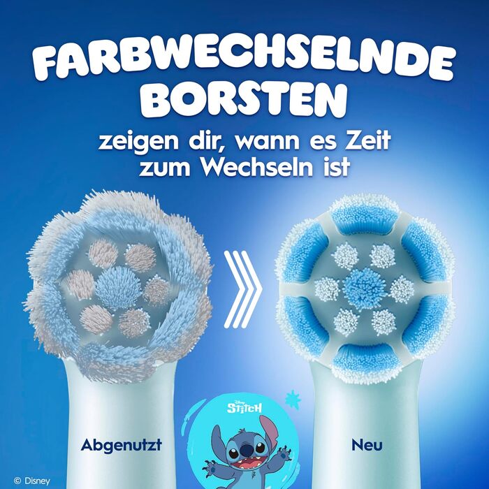 Смінні насадки для електричної зубної щітки Oral-B iO Ultimative Reinigung для дітей (Stitch), білі, 4 шт.