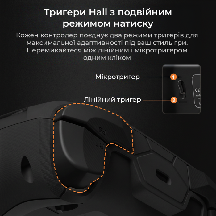 Бездротовий геймпад з док-станцією Ajazz GP100 Set Black (GP100S-B)
