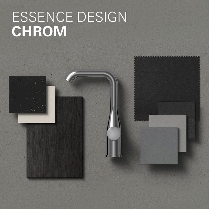 Змішувач для ванної кімнати Grohe Essence, хромований, водозберігаючий, 17 см, проста установка