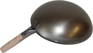 Професійний вок AAF Nommel 38 см, кругле дно, для газу, індукції, гастрономії, вуглецева сталь