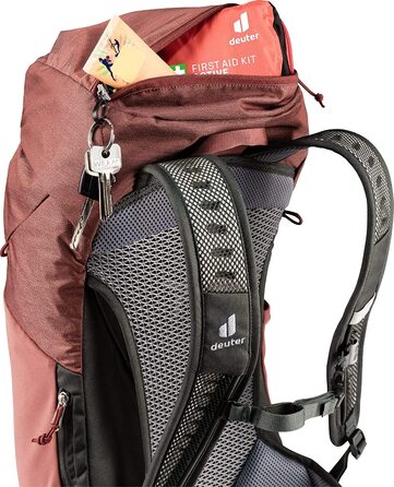 Рюкзак для туризму Deuter AC Lite 24, червоно-зелений, 24 л