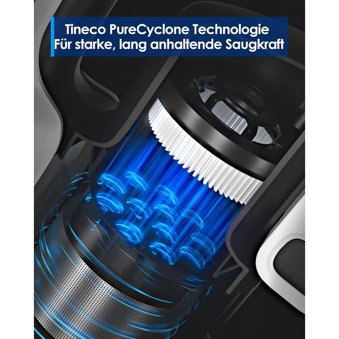 Бездротовий пилосос Tineco A30S 160W, 20000 Па, 60 хв, ручний, 1 л контейнер, ZeroTangle щітка, для підлоги, килимів, шерсті тварин