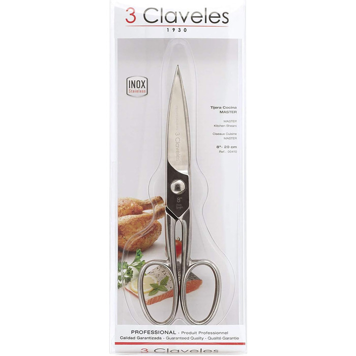 Ножиці 3 Claveles Juliet, нержавіюча сталь, глянцеві, для стрижки, 13 см