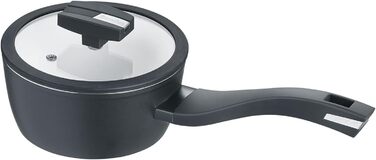 Каструля Berndes Topf Balance b.nature 16 см з кришкою, з індукційним дном, з антипригарним покриттям з кварцу