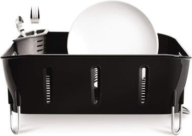 Сушарка для посуду Simplehuman KT1104 компактна, чорна, пластик, гарантія 5 років