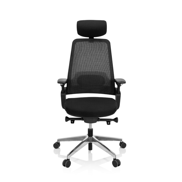Офісне крісло / обертове крісло BRACIO тканина чорний hjh OFFICE