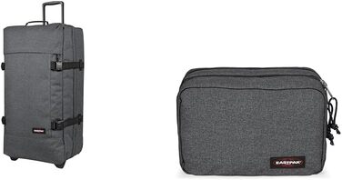 Валіза EASTPAK TRANVERZ L 166 см 162 л чорний денім + косметичка MAVIS 63 см 59 л чорний денім