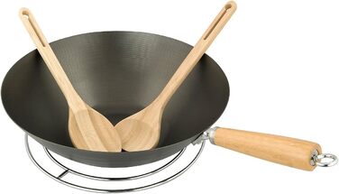 Wok Campingaz для Culinary Modular System, антипригарне покриття, металевий адаптер, з дерев'яними ложками, Ø 35 см, висота 15 см