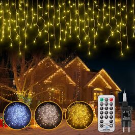 LED гірлянда 352 світлодіоди, 10 м, 11 режимів, мідний дріт, IP44, для дому/саду, вечірки, весілля, Різдва, кімнати, патіо, штори, з пультом, таймер
