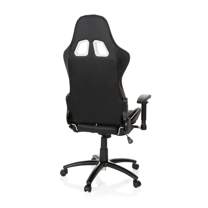 Ігрове крісло / Офісне крісло LEAGUE PRO Штучна шкіра Чорний / Білий HJH OFFICE