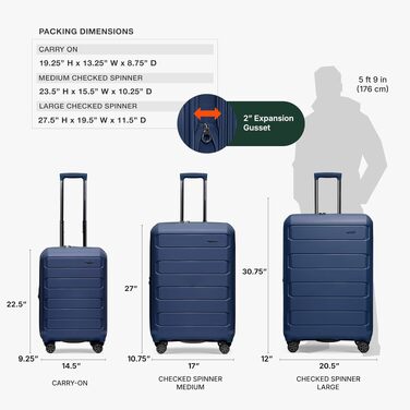 Дорожня сумка Traveler's Choice в клітинку, розмір M (66 см), ручна поклажа, темно-синя