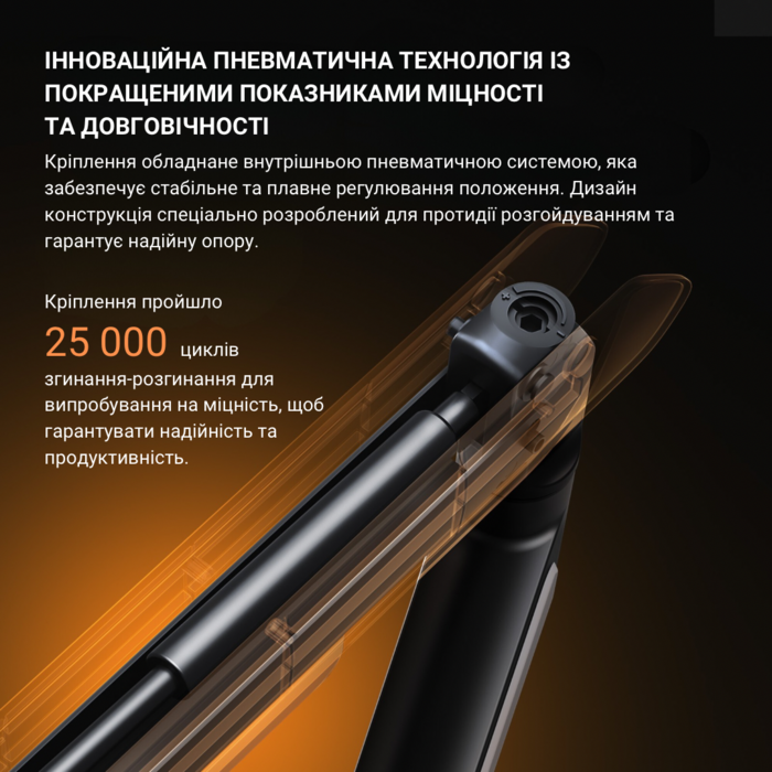 Настільне кріплення для монітора Anda Seat Stealth Pro II RGB 17’’-42’’ Titanium