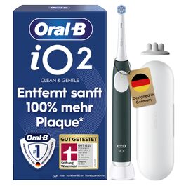 Електрична зубна щітка Oral-B iO Series 2 Forest Green (зелена), 1 щітка, 1 додаткова насадка та білий футляр