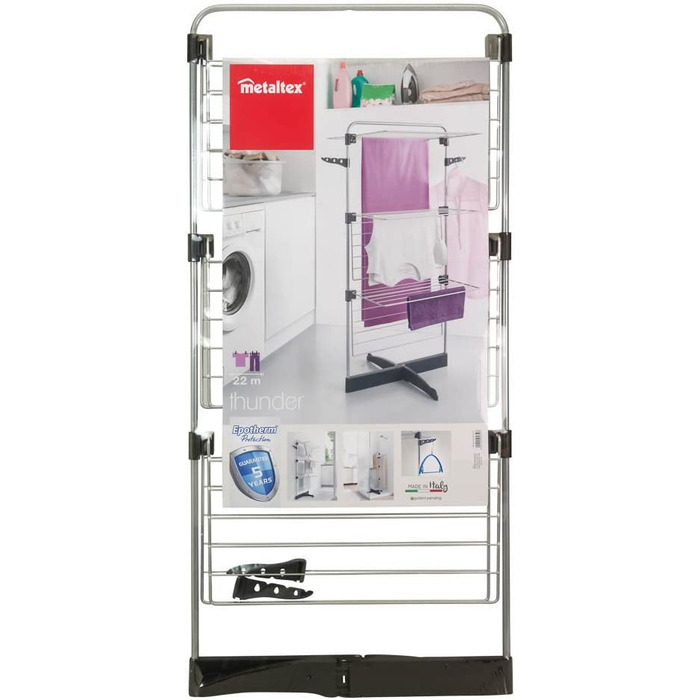 Сушарка для білизни Metaltex Thunder, 22 м, вертикальна, металева