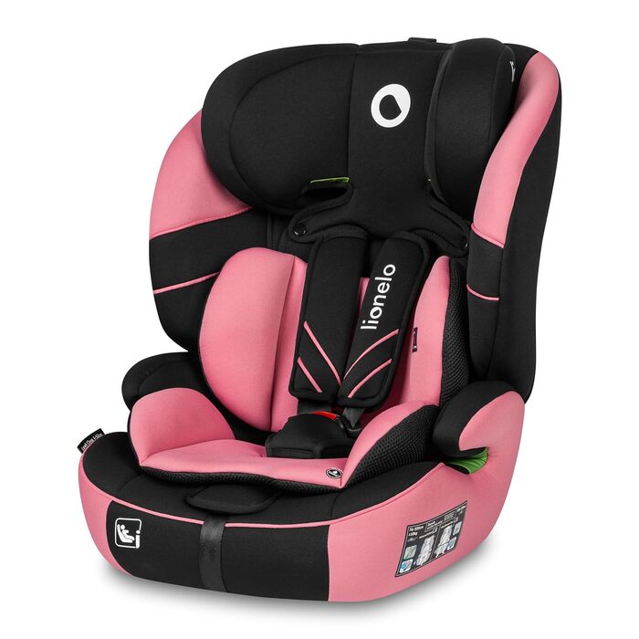 Автокрісло Lionelo Levi One I-Size 76-150 см, Група 1 2 3, Рожеве (R129 i-Size)