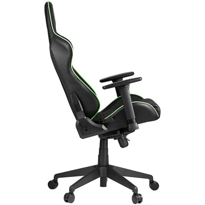 Ігрове крісло Razer TAROK PRO від Zen Gaming, чорне/зелене, з меморі-піною для попереку, подушкою для шиї, 3D-підлокітниками