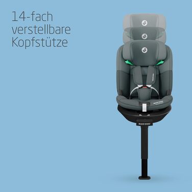 Дитяче автокрісло Maxi-Cosi Emerald 360 S i-Size з ISOFIX, для дітей від 40 до 150 см (Tonal Graphite)