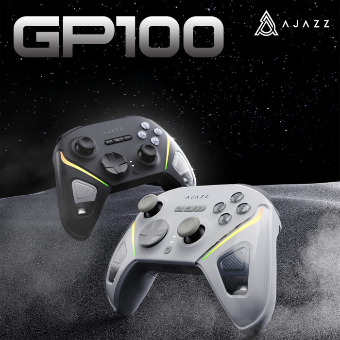 Бездротовий геймпад з док-станцією Ajazz GP100 Set Black (GP100S-B)