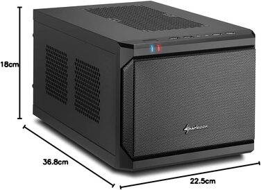 Корпус для ПК Sharkoon QB One Mini-ITX, 2x 2,5/3,5