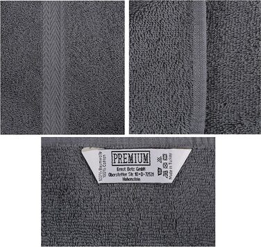 Гостьові рушники Betz PREMIUM 100% бавовна, 10 шт, 30x50 см, темно-червоні та антрацитові