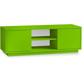 ТВ-тумба Aileenstore Eyecatcher у дерев'яному стилі, зелена, з 2 дверцятами та 2 відсіками для вітальні