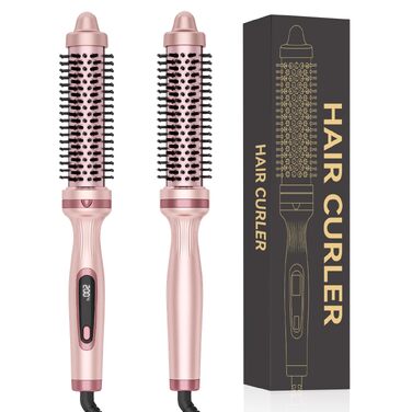 UKLISS Hairstyler 5 в 1: Фен-щітка, стайлер для волосся, плойка, насадки для об'єму та випрямлення (Класичний Рожевий)