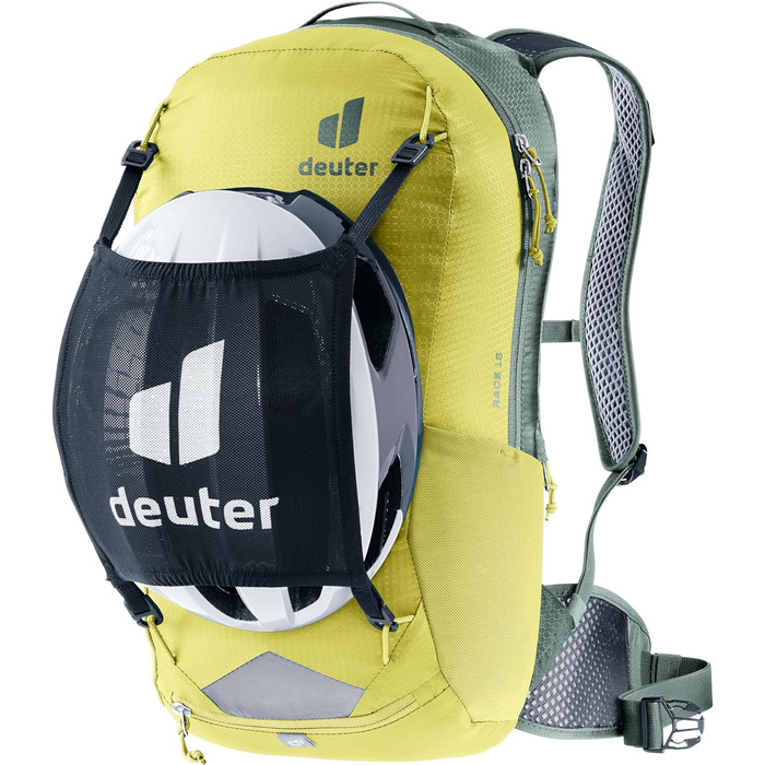 Велосипедний рюкзак Deuter Race 16 л, зелений, легкий