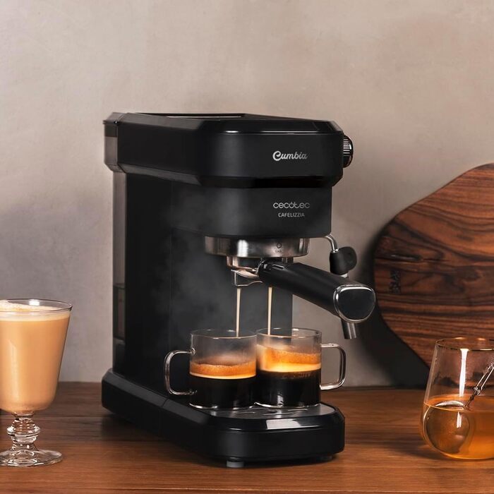 Кавомашина Cecotec Cafelizzia 790 Steel Pro: Еспресо та Капучино, 1350W, 20 Бар, Автоматичний режим, Манометр, Термоблок