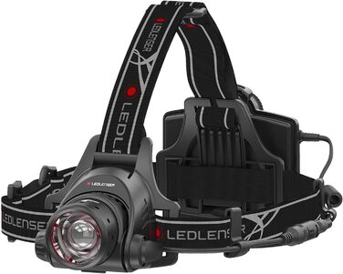 Налобний ліхтар Ledlenser H14R.2, 1000 лм, акумуляторний, до 35 годин, червоне світло, фокусування однією рукою