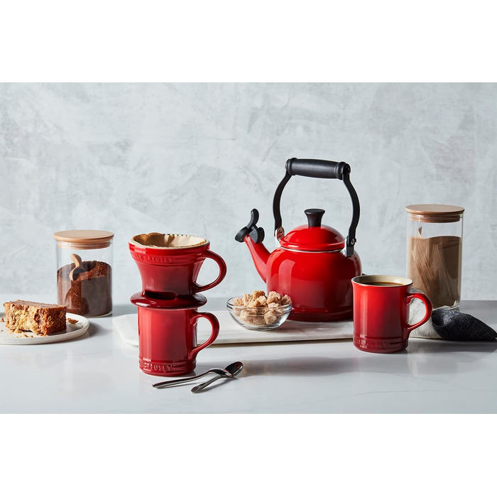 Емальований чайник Le Creuset Demi з карбонової сталі, 1.1 л, колір Вишневий червоний